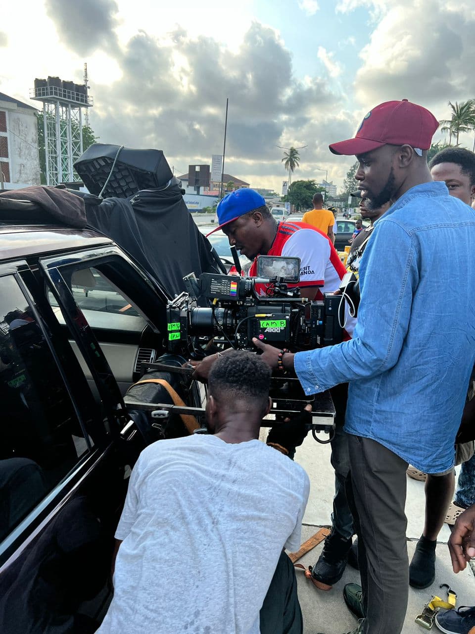 Camera crew on location